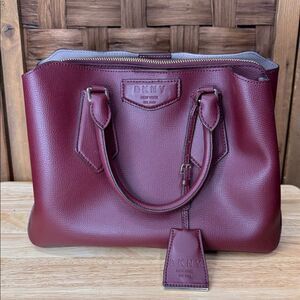 DKNY Rich Burgundy Satchel